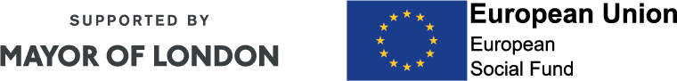 ESF MoL + EU logo Colour dark background